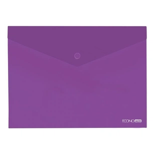 Папка - конверт Economix В5 180 мкм прозора, фактура "глянець", фіолетова (E31302-12) зображення 1
