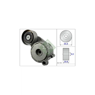 Натягувач ременя з роликом INA 534 0506 10 зображення 1