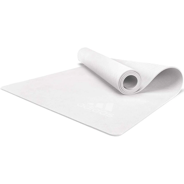 Коврик для йоги Adidas Premium Yoga Mat Уні 176 х 61 х 0,5 см Білий (ADYG-10300WH) - изображение 1