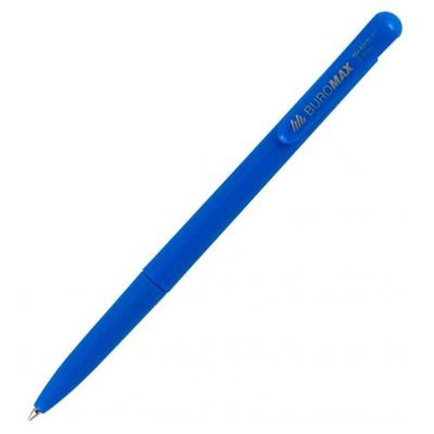 Ручка шариковая Buromax retractable JOBMAX, 0.7 мм, blue (BM.8205-01) - изображение 1
