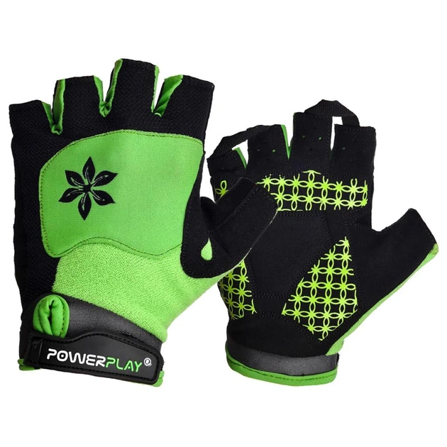 Велорукавиці PowerPlay Women 5284 Green XS (5284B_XS_Green) - зображення 1