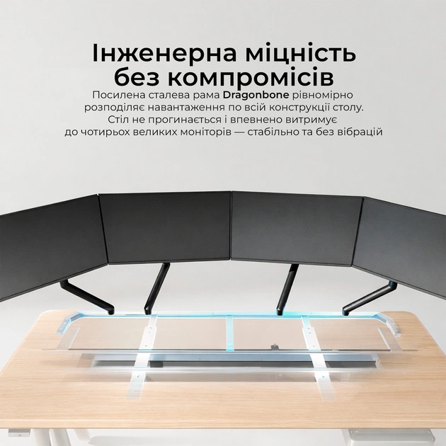 Комп`ютерний стіл Sihoo D07 Maple/White (D07B-102/D07J-102-AB) - зображення 6