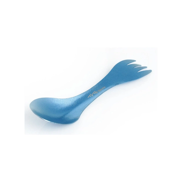 Ложка-виделка туристична TiTo Titanium 2 в 1 Blue (SPK2B1-BL) - изображение 1