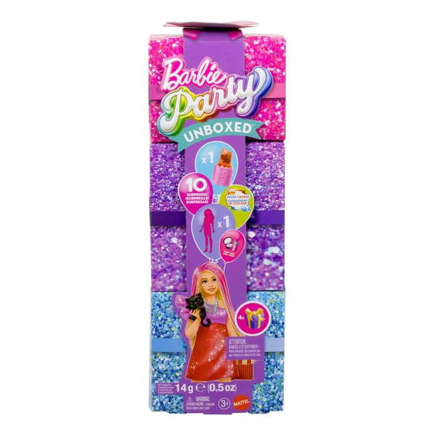Кукла Barbie Party unboxed в розово-красных тонах (JFY68) - изображение 1