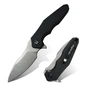 Ніж Hightron Mini Ventura, D2, G10, чорний, сталевий stonewash клинок (HK05BLKS) - зменшене зображення 2