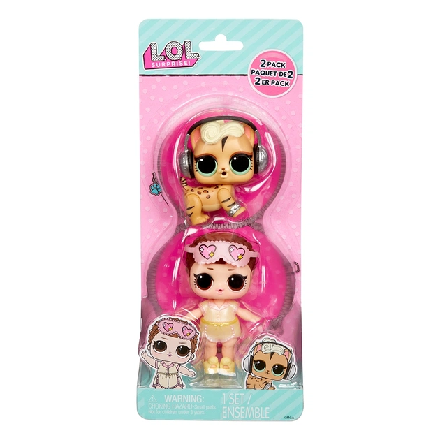 Лялька L.O.L. Surprise! серії OPP Tot + Pet Спляча Крихітка і Фанкі Кет (987840) - зображення 1