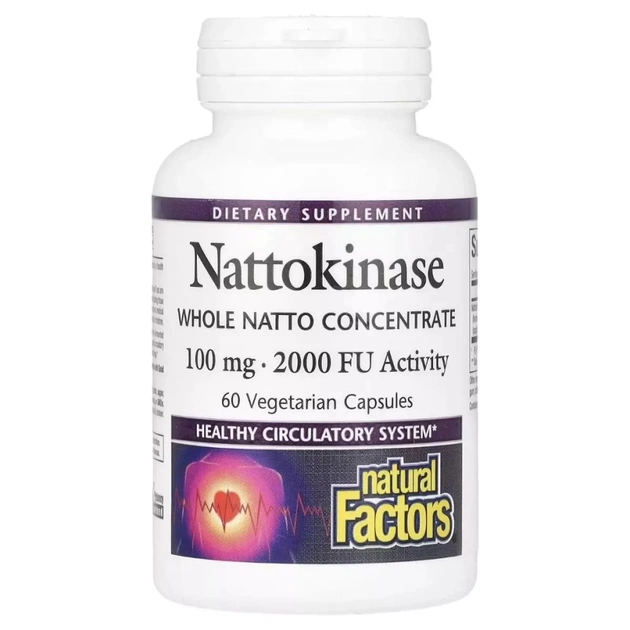 Витаминно-минеральный комплекс Natural Factors МСМ в порошке, Метилсульфонилметан, MSM Powder with OptiMSM, 250 гр¶Наттокиназа, 100 мг, Nattok (NFS-01725) - изображение 1