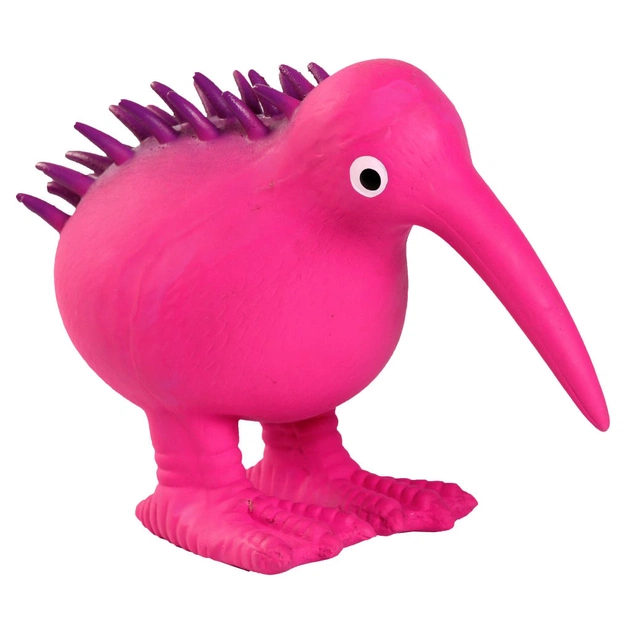 Игрушка для собак Kiwi Walker Птица киви 8.5 см розовая (8596075000158) - изображение 1