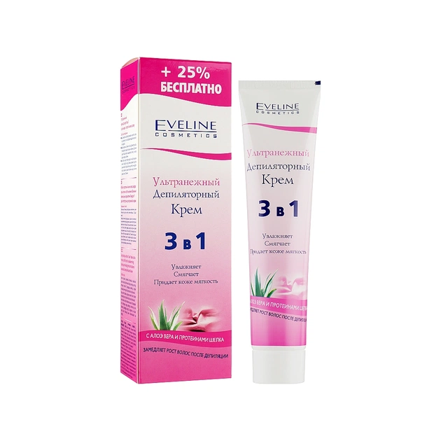 Крем для депіляції Eveline Cosmetics Ультраніжний для чутливих місць 125 мл (5901964016746) - picture 1
