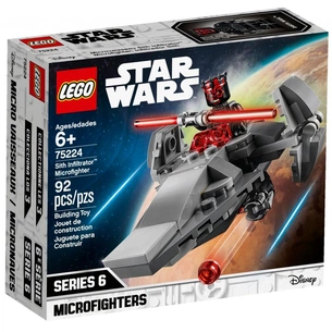 Конструктор LEGO Star Wars Мікрофайтери: Корабель-розвідник ситхів 92 деталі (75224) зображення 1