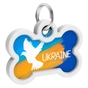 Адресник для тварин WAUDOG Smart ID з QR паспортом "Прапор", кістка 40х28 мм (0640-0229) - зменшене зображення 4