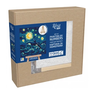 Картина по номерам Rosa Танець дельфіна, 15х15см, з мольбертом (4823098548614) picture 1