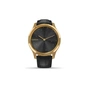 Смарт-годинник Garmin vivomove Luxe, Pure Gold-Black, Leather (010-02241-22) - зменшене зображення 2