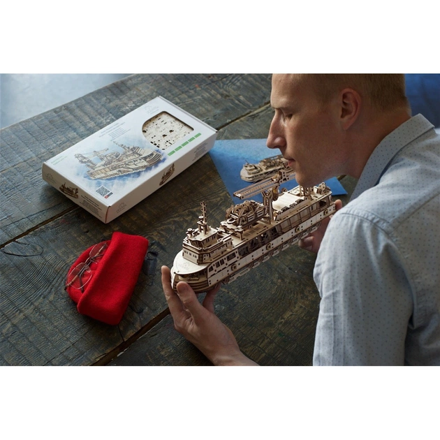 Конструктор Ugears Науково-дослідне судно (70135) - picture 10