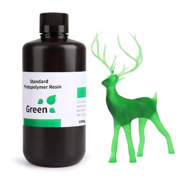 Фотополімерна смола ELEGOO Resin, Standard 1кг, green (50.103.0088) - изображение 1