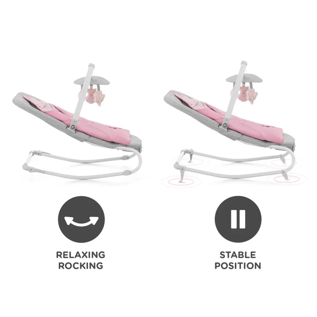 Крісло-гойдалка Kinderkraft шезлонг Felio 2 Peony Rose (5902533921096) - picture 6