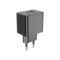 Зарядний пристрій BOROFONE BAS14A Erudite 1xUSB-C PD20W + 1xUSB QC3.0 Black (6941991104947) - уменьшенное изображение 4