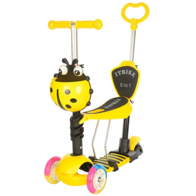 Самокат iTrike Maxi 5 в 1 Жовтий (JR 3-026-C yellow) - изображение 1