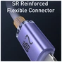 Дата кабель USB 2.0 AM to Lightning 1.2m 2.4A Crystal Shine Series purple Baseus (CAJY000005) - зменшене зображення 7