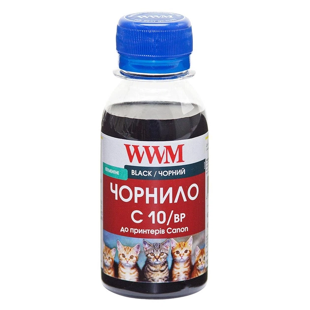 Чорнило WWM CANON PG440/510/512/PGI520 BlackPigm 100мл (C10/BP-2) - зображення 1