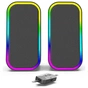 Акустична система ColorWay Aura 2.0 USB/Bluetooth Gray (CW-SPU02GR) - зменшене зображення 1