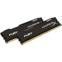 Модуль пам'яті для комп'ютера DDR4 16GB (2x8GB) 2666 MHz HyperX FURY Black Kingston Fury (ex.HyperX) (HX426C16FB2K2/16) - зменшене зображення 2