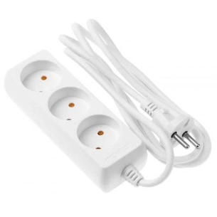 Мережевий подовжувач 2E 3 розетки, 1.8м (2E-U03M1.8) зображення 1