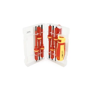 Викрутка Voltronic з насадками, 6 в 1, діелектрична, з індикатором, CRV, Box (М616) зображення 1