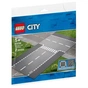 Конструктор LEGO City Пряме й Т-подібне перехрестя 2 деталі (60236) - зменшене зображення 1