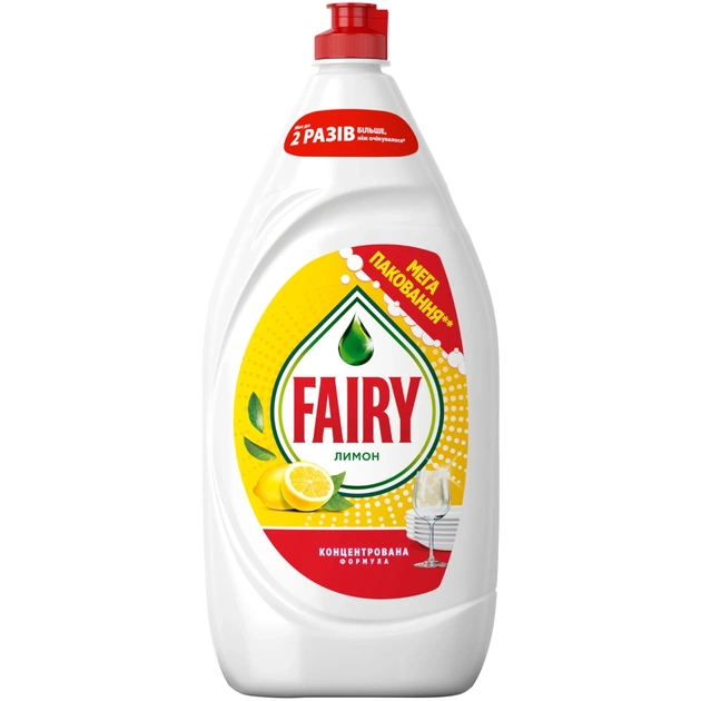 Засіб для ручного миття посуду Fairy Лимон 1350 мл (8006530111232) - зображення 1