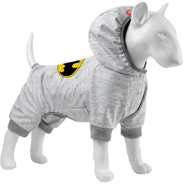 Комбінезон для тварин Collar WAUDOG Clothes "Бетмен лого" софтшелл S35 B 48-53 см, С 30-35 см (306-2001) - зображення 1