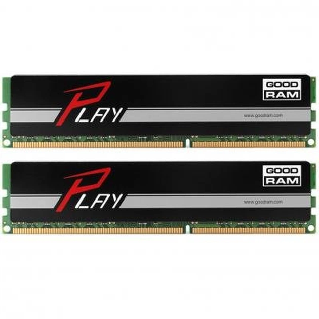 Модуль пам'яті для комп'ютера DDR4 16GB (2x8GB) 2133 MHz Play Black Goodram (GY2133D464L15/16GDC) - изображение 1