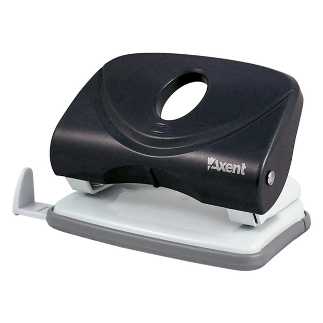 Діркопробивач Axent Welle-2 plastic, 20sheets, black (3820-01-А) - зображення 1