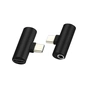 Переходник USB-C M to USB-C F + 3.5mm F black XoKo (AC-205-BK) - уменьшенное изображение 2