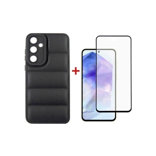 Чохол до мобільного телефона Dengos Kit for Samsung Galaxy A55 5G case + glass (Black) (DG-KM-57) зображення 1