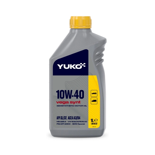 Моторное масло Yuko VEGA SYNT 10W-40 1л (4820070241211) - изображение 1