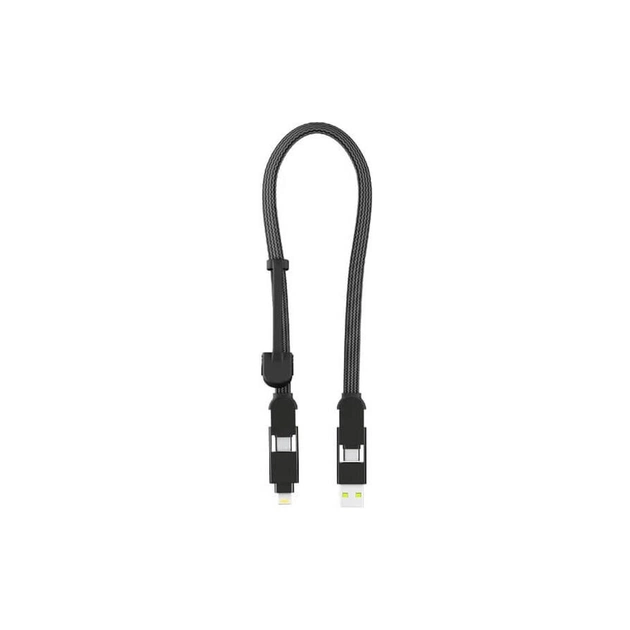 Дата кабель 6in1 inCharge XL 0.3m black Rolling Square (XLS01R) - изображение 1