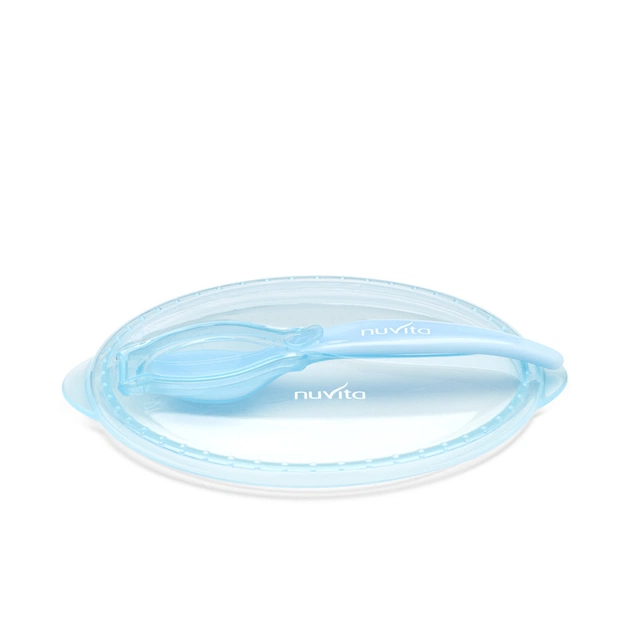 Набор детской посуды Nuvita COOL 6м+ Синий дорожный (NV1421COOLBLUE) - изображение 4