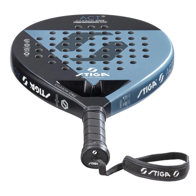 Ракетка для падел тенісу Stiga Racket ACT Black/Blue (2202-0916-01) (931517) - зображення 4