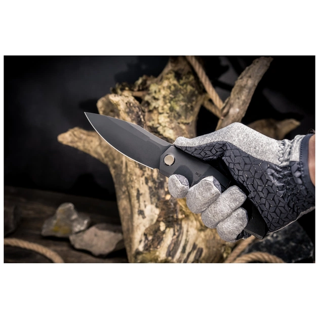 Ніж Weknife Sine Wave, Black Titanium, Darkwash (WE23069B-1) - зображення 12