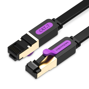 Патч-корд Vention CAT7 SSTP Ethernet, 0.5 m, Black (ICABD) picture 1