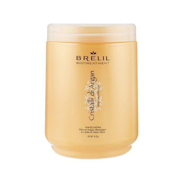 Маска для волос Brelil Bio Traitement Cristalli d'Argan масло Арганы и Алоэ 1 л (8011935067305) - изображение 1