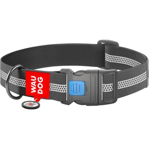 Нашийник для тварин WAUDOG Waterproof пластиковий фастекс XXL Ш 40 мм Д 46-70 см сірий (251011) зображення 1