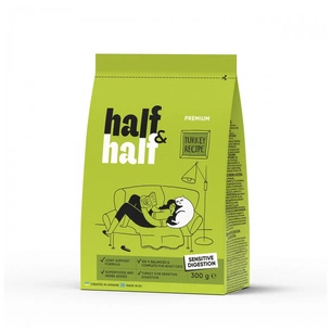 Сухий корм для кішок Half&Half із чутливим травленням з індичкою 300 г (4820261920949) зображення 1