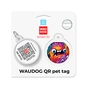 Адресник для тварин WAUDOG Smart ID з QR паспортом "Зубасті монстри", коло 25 мм (225-4048) - зменшене зображення 5