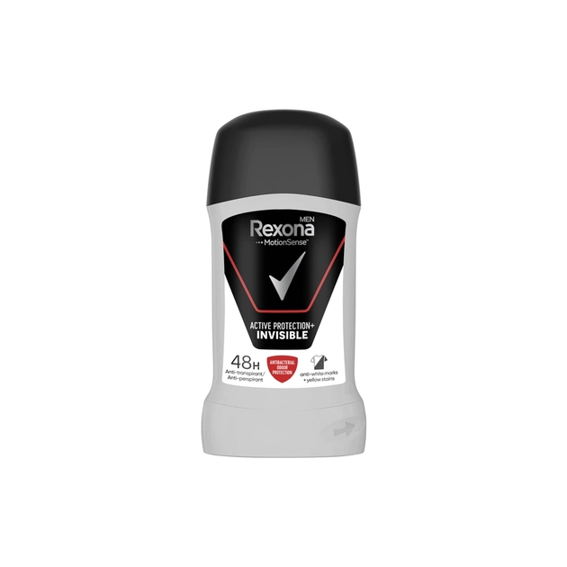 Антиперспірант Rexona Men Активний захист Невидимий на чорному та білому одязі 50 мл (87340686) - зображення 1