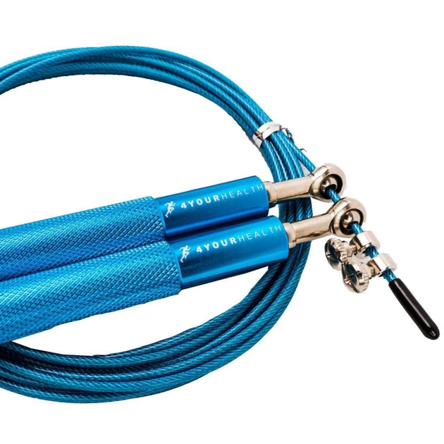 Скакалка 4yourhealth Jump Rope Premium 0200 швидкісна 3м Блакитна (4YH_0200_Blue) - picture 3