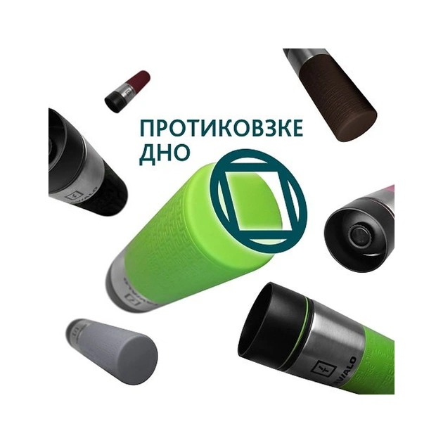 Термокружка Tavialo + 2 ущільнювальних кільця 420 мл Зелений (190420113) - зображення 5