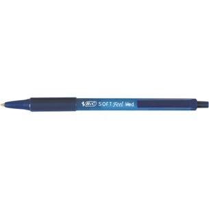 Ручка кулькова Bic Soft Feel Clic Grip, синя, 3шт в блістері (bc837396) зображення 1