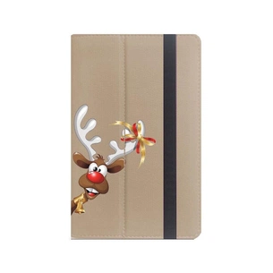 Чохол до планшета Drobak 10"-10.1" олень з дзвіночком (Beige) (446802) зображення 1